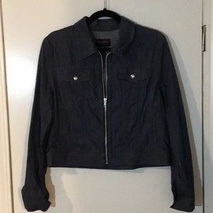 Banana Republic denim crop jacket